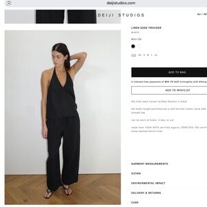 Deiji Studios Linen Ease Trouser